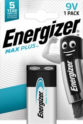 Batéria, 9V, 1 ks, ENERGIZER, "Max Plus"