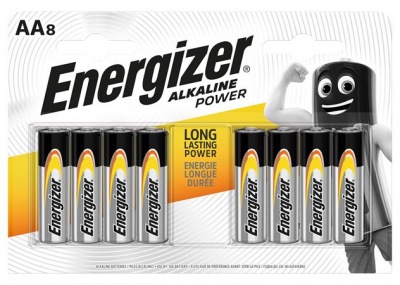 Batéria, AA tužková, 8 ks, ENERGIZER "Alkaline Power"