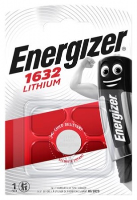 Gombíková batéria, lítiová, CR1632, 1 db, ENERGIZER