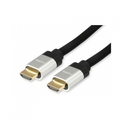 Kábel HDMI 2.1, extrémne vysokorýchlostný, pozlátený, 2 m, EQUIP