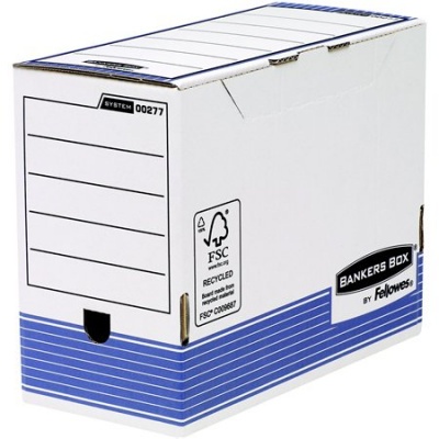 Archívny box, 150 mm, "BANKERS BOX® SYSTEM by FELLOWES®", modrý