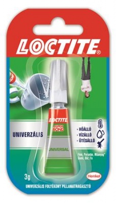 Sekundové lepidlo, 3 g, HENKEL "Loctite Super Bond Liquid"