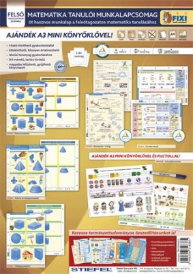 Učebná pomôcka, 5 pracovných listov, 1 podložka, fixka, STIEFEL "Matematika felsősöknek/Matematika pre V.-IX.", MJ