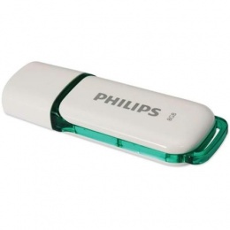 USB kľúč, 8GB, USB 2.0, PHILIPS "Snow", biela