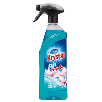 KRYSTAL 750ml olejový osviežovač modrý s rozprašovačom