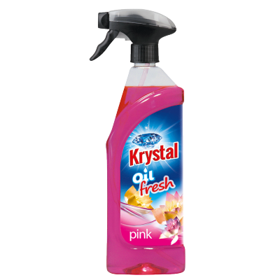 KRYSTAL 750ml olejový osviežovač ružový s rozprašovačom