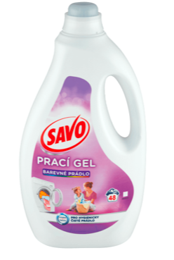 Prací Gel SAVO 2,4L/48pd Farebné